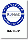 14001 IQNet Certificate